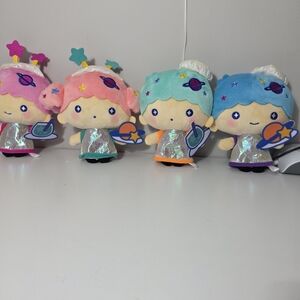 Sanrio Space Explorer Plush Set - Pink, Blue, Teal
